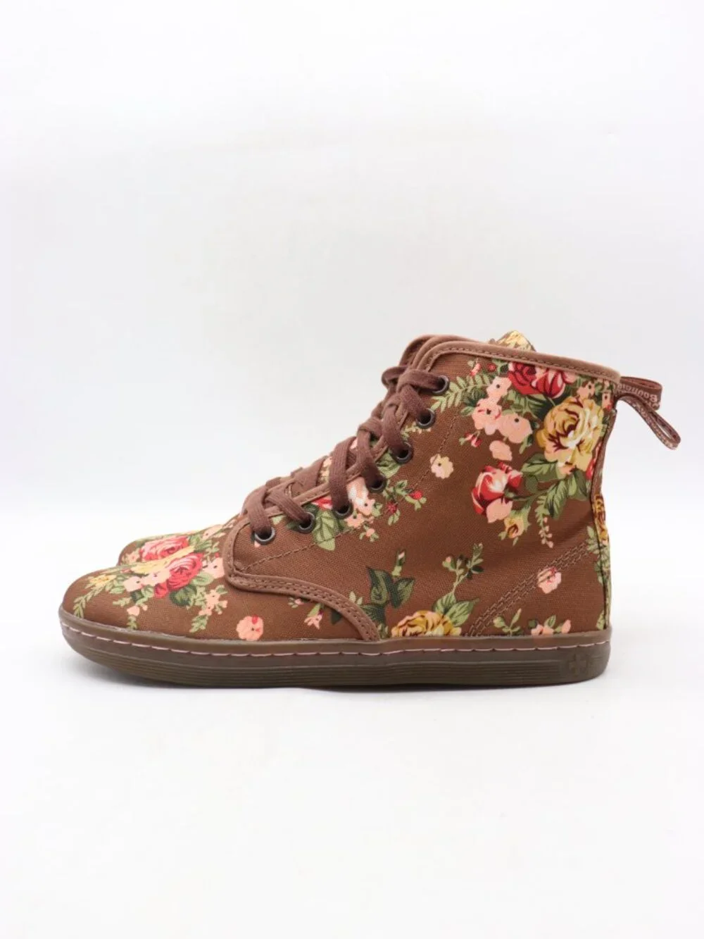 Doc Dr Martens Shoreditch Women’s Size 8 AirWare Floral Canvas Lace Up Boots